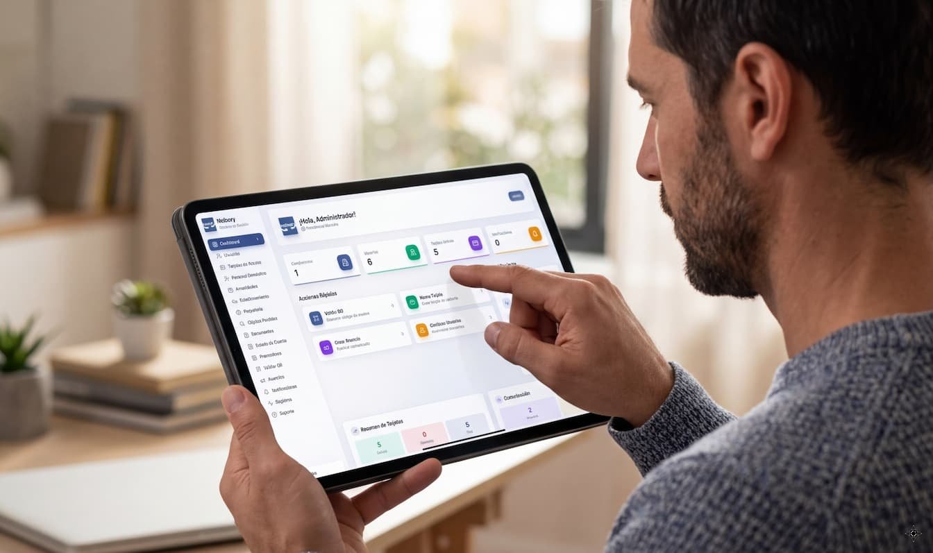Plataforma Neibory en Tablet